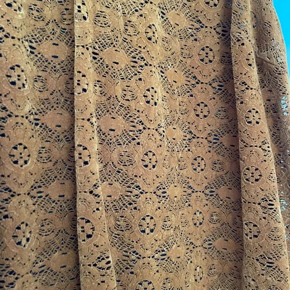 Maeve Rust Lace Mini Dress - Picture 3 of 5